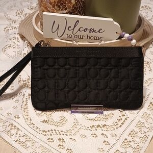 Kate Spade Black Quilted Wristlet